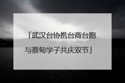 武汉台协携台商台胞与蔡甸学子共庆双节